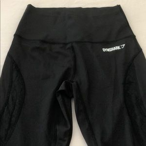 High Waisted Black Cropped Gymshark Legging